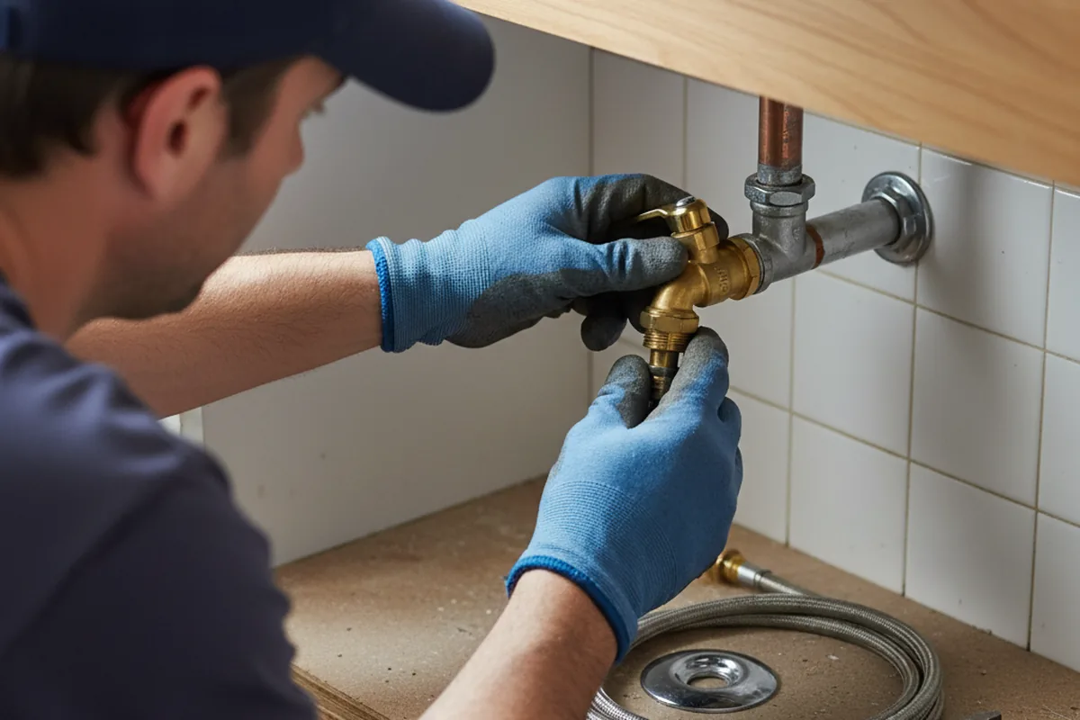 Shutoff valve and fitting work during Emergency Plumbing in Gillette